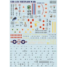 Decals for 1/72 Bell UH-1 in Vietnam War