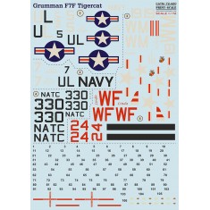 Decals for 1/72 Grumman F7F Tigercat