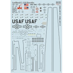 Decals for 1/72 Lockheed C-130 Hercules. Part 1