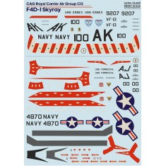 Decals for 1/72 Douglas F4D-1 Skyray