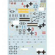 Decals for 1/72 Focke-Wulf FW-190 D-9 Part 1 