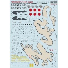 Decals for 1/72 Mitsubishi F-15J Eagle White Dragon