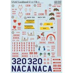 Decals for 1/72 Lockheed U-2/TR-1
