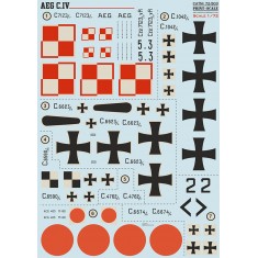 Decal for 1/72 AEG C.IV Biplane
