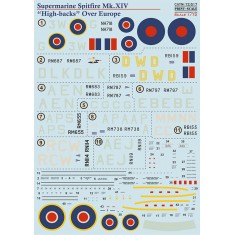 1/72 Supermarine Spitfire XIV Decal - "High Backs" Over Europe