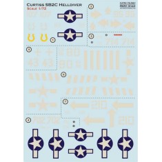 1/72 WWII US Navy/Marines Curtiss SB2C Helldiver Dive Bomber Decals