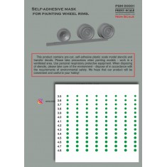 Self-Adhesive Mask for Painting Wheel Rims D.3,5-4,8
