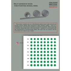 Self-Adhesive Mask for Painting Wheel Rims #D. 8.0-8.8