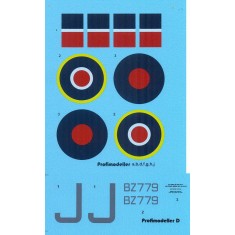 Decals for 1/32 Consolidated B-24 Liberator GR Mk.V BZ779 Josef Kuhm