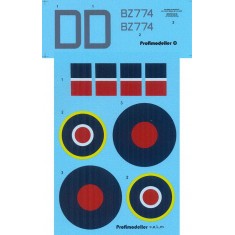 Decals for 1/32 Consolidated B-24 Liberator GR Mk.V BZ774 Otakar Zanta