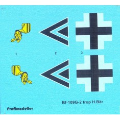 Decals for 1/32 Heinz Bar Messerschmitt Bf 109 G-2 trop