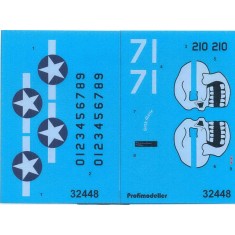 Decals for 1/32 The Burma Banshees ll P-40N-5 "White 71" "Ruth Marie"