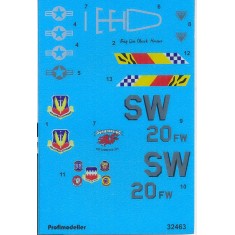 Decals for 1/32 F-16CJ Fighting Falcon (Block 50C) AB Shaw