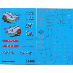Decals for 1/32 F-16C block 42G 138nd FW Oklahoma ANGBalad AB Iraq July 2005