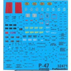 Decals for 1/32 P-47 Thunderbolt Universal Stencils