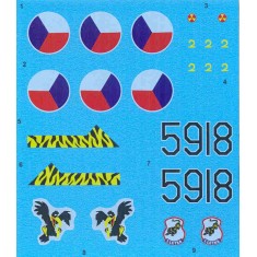 Decal for 1/32 Mikoyan MiG-29A CSSR, CZ, Nr.5918