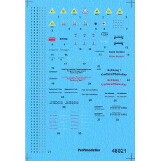 Decal for 1/48 Focke-Wulf Fw-190 Stencils
