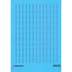 Decals for 1/48 USAF Stamped Metal sheet ALCLAD Sencils