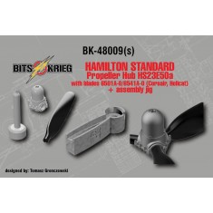 1/48 Corsair/Hellcat HS23E50a Propeller with 6501A-0/6541A-0 Blades and Assembly Jig