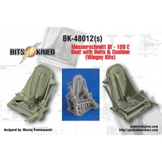 1/48 Bf 109E Seat with Belts and Cushion for Wingsy Kits
