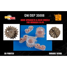 1/35 Drive Sprockets and Idler Wheels for IDF Merkava Mk 2 and Mk 3