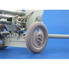 1/35 Wheels for ZiS-2, ZiS-3, KP-42 Field Kitchen, Limber 52-R-353M (2-holes rim) (2 Sets)