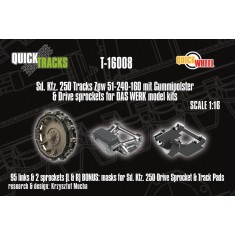 1/16 Sd.Kfz. 250 Tracks and Drive Sprockets for DAS WERK kits