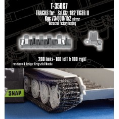 1/35 Tracks for Sd.Kfz.182 Tiger II, Kgs 73/800/152 mirror, Henschel Factory Testing
