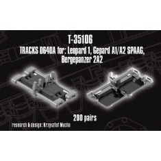 1/35 D640A Tracks for Leopard 1; Gepard A1/A2 SPAAG; Bergepanzer 2A2