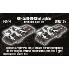 1/35 RSO Tracks - Kgs 66-340-120 with Mud/Snow Plates (Laufplatten) for MiniArt kits