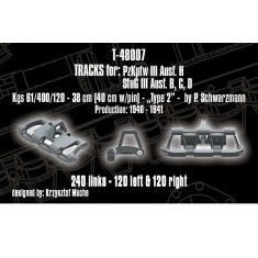 1/48 Tracks for PzKpfw. III Ausf. H ; StuG III Ausf. B, C, D - Kgs 61/400/120 - 38cm