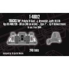 1/48 Tracks for Pz.Kpfw. IV Ausf. J; Brummbar; Jgd.Pz. IV/L70 - "type 7". 1944+ prod.