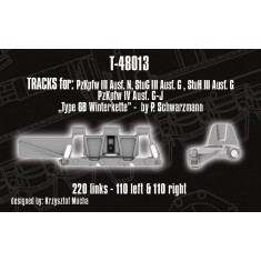1/48 Tracks for Pz.Kpfw. III Ausf. N; StuG III Ausf. G; StuH III Ausf. G; Pz.Kpfw. IV Ausf. G-J - "type 6B Winterkette"