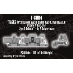1/48 Tracks for Pz.Kpfw. III Ausf. N; StuG III Ausf. G; StuH III Ausf. G; Pz.Kpfw. IV Ausf. G-J - "type 7 Ostkette"