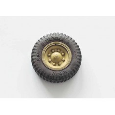 1/35 SdKfz.251 / SdKfz.11 Front Wheels (Dunlop) with Wheel Mask