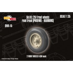 1/35 Sd.Kfz. 251 & Sd.Kfz. 11 Front Wheels (Phoenix-Harburg Tread)