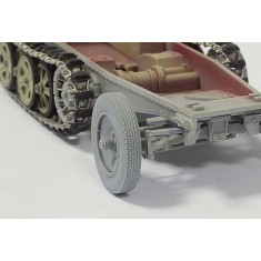 1/35 SdKfz.250 / SdKfz.10 Front Wheels (Civilian Tread Pattern) with Wheel Mask