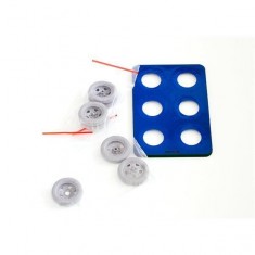 1/35 Soviet Cargo Truck GAZ-AA Wheels (7pcs, Rims w/5-holes) with Wheel Mask