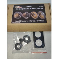 1/35 Merkava 3, Namer Wheel Hub Late and Spare Wheels with Masks for Meng kits