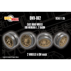 1/35 IDF Merkava I and Merkava II Cast Road Wheels x2 for Takom kits