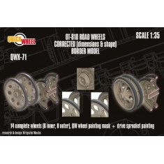 1/35 Sd.Kfz. 251 Road Wheels (late type cap 1) for Border Model