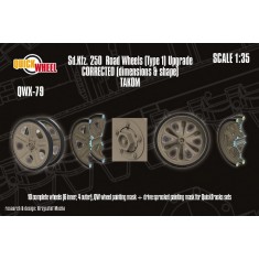 1/35 Sd.Kfz. 250 Type 1 Road Wheels for Takom Kit