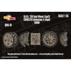 1/35 Sd.Kfz. 250 Type 2 Road Wheels for Takom Kit