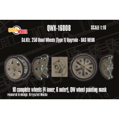 1/16 Sd.Kfz. 250 Road Wheels Type 1 Upgrade set for Das Werk kits