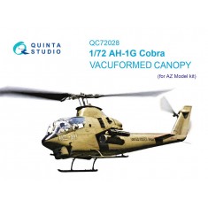 1/72 Bell AH-1G Cobra Vacuumed Clear Canopy for AZ model