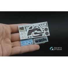 1/24 Toyota Supra A80 JDM-Spec Interior 3D Decal with Metal Sticker for Tamiya
