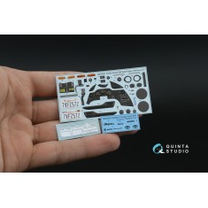 1/24 Toyota Supra A80 Export-Spec Interior 3D Decal for Tamiya w/Metal Sticker