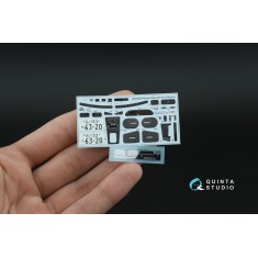 1/24 Nissan Silvia S13 K's Interior 3D Decal with Metal Sticker for Tamiya
