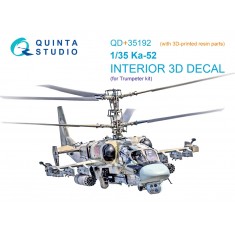 1/35 Ka-52 3D Interior Decals for Trumpeter Kit (Resin Parts)