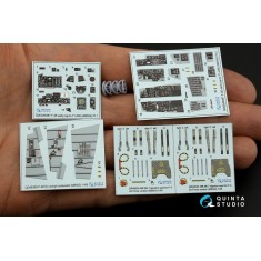 1/48 F-4E early with slatted wing Interior Parts (3D decal) for Meng kits